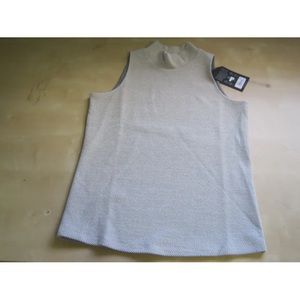 Anatomie Dulce ladies small ivory black sleeveless top new